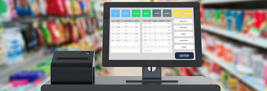 caisse enregistreuse tactile